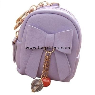 Women Bow Zipper Coin Purse Money Holder Mini Wallet for Girls 