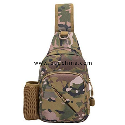 Men Outdoor Students Sport Crossbody Bag Camouflage Chest Bag