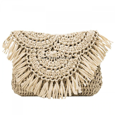 Summer Straw Bags Handmade Tassel Small Beach Bags 2020 Raffia Rattan Woven Handbags Vacation Shoulder Crossbody Bags Clutch