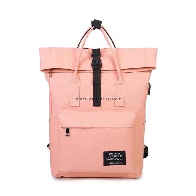 Women External USB Charge Backpack Canvas Rucksack Male Mochila Escolar Girls Laptop Shoulder School Bags Backpack for teens