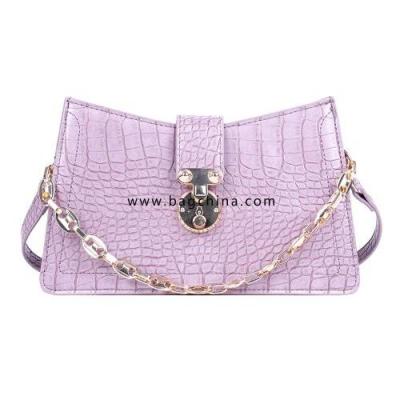 Chain Design Crocodile Pattern Small PU Leather Armpit Bag For Women 2020 Summer New Shoulder Handbags Crossbody Bag