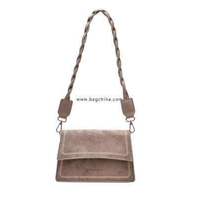 Trending Scrub Leather Crossbody Bags For Women 2020 Winter Branded Shoulder Handbags Female Travel Designer Hand Bag