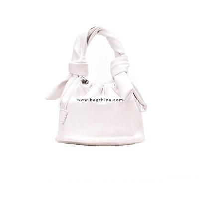 Small PU Leather Drawstring Bucket Bag Lady Crossbody Bags Women 2020 New Solid Color Shoulder Handbags Female Cross Body Bag