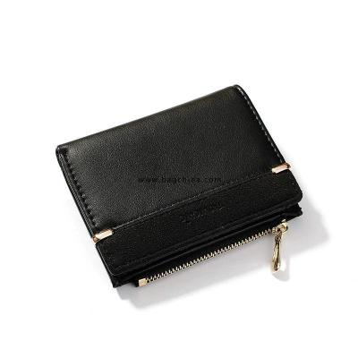 Women Wallets Leather Female Purse Mini Hasp Solid Multi-Cards Holder Fashion Coin Short Wallets Slim Small Wallet Zipper Hasp