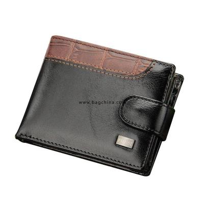 2020 New Patchwork Men Leather Wallets Short Male Purse With Coin Pocket Card Holder Brand Trifold Wallet Men Clutch Money Bag