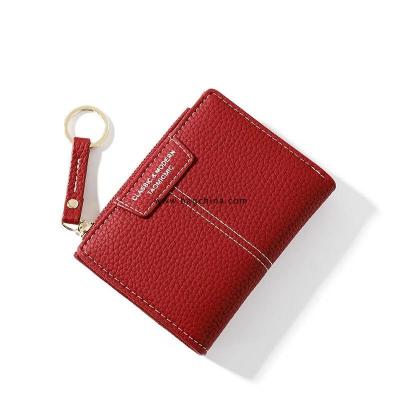 Fashion Mini Women Wallets Short PU Leather Purse Female Small Wallets Coin Card Holder Zipper Purse ID Card Holder for Girl