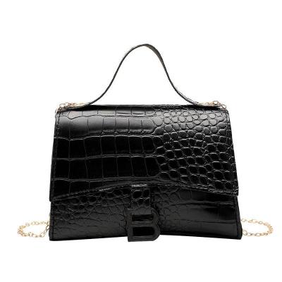 Hot Sale New Women Bags 2020 Fashion Crocodile Pattern Shoulder Bag PU Solid Color Small Square Bag Mobile Phone Coin Purse