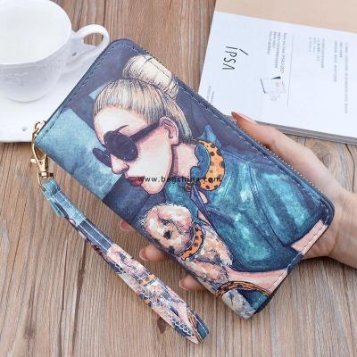 2020 New Women Wallets Women's Long Zipper Clutch Bag Print Fashion Student Coin Holder Phone Bag Nightmare Before Christmas