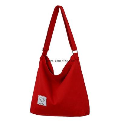 Retro Trend Ladies Messenger Bag Large Capacity Canvas Tote Bag Literary All-match Shoulder Bag Simple Student Canvas Bag