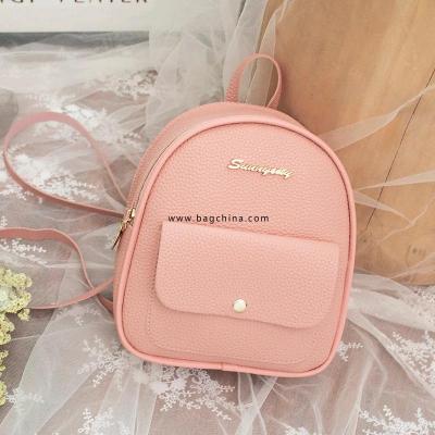 Mini Backpack Women PU Leather Shoulder Bag For Teenage Girls Kids Multi-Function Small Bagpack Female Ladies School Backpack