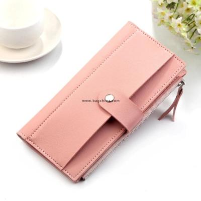 2019 Luxury Brand Women Wallets Long Fashion Fastener Hasp PU Leather Wallet Female Purse Clutch Money Women Wallet Coin Purse