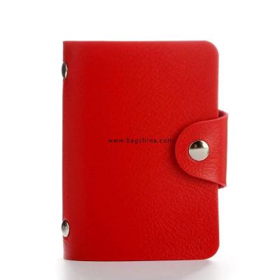 New PU Leather Function 24 Bits Card Case Business Card Holder Men Women Credit Passport Card Bag ID Passport Card Wallet H088