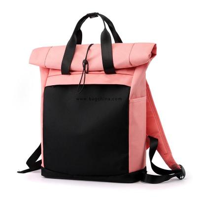 Rolltop tote,Crossover shoulder bags,Made of 600D polyester