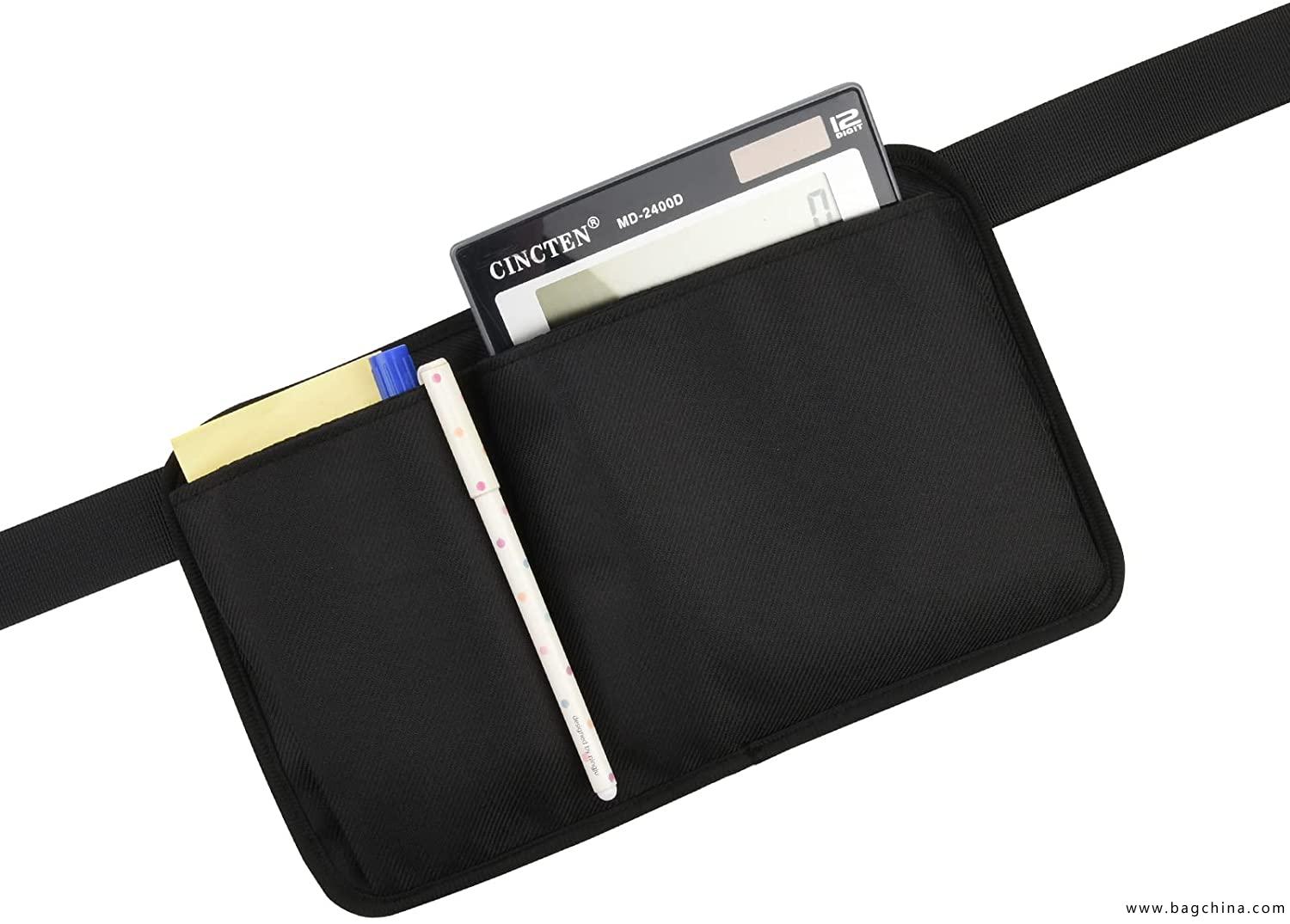 E-holster Server Apron Restaurant Waiter Apron For Waiter, Waitress - Utility Belt Fanny Pack Pocket Organizer For Guestbook Tablet Money Pens And Change With Coi Black20 Restaurant Server Apron With Pockets