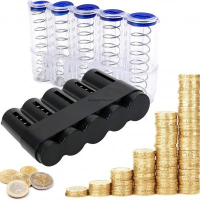 Coin Container For 8 Types of Euros 