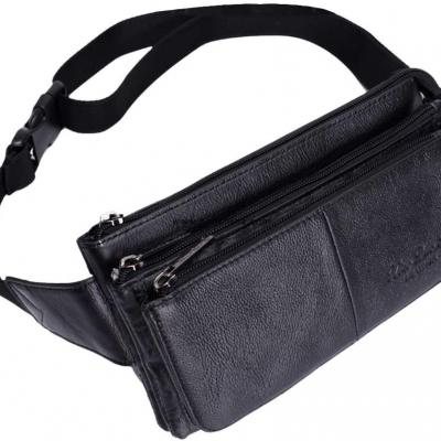 Leather Waist Bag,Hip Bag   